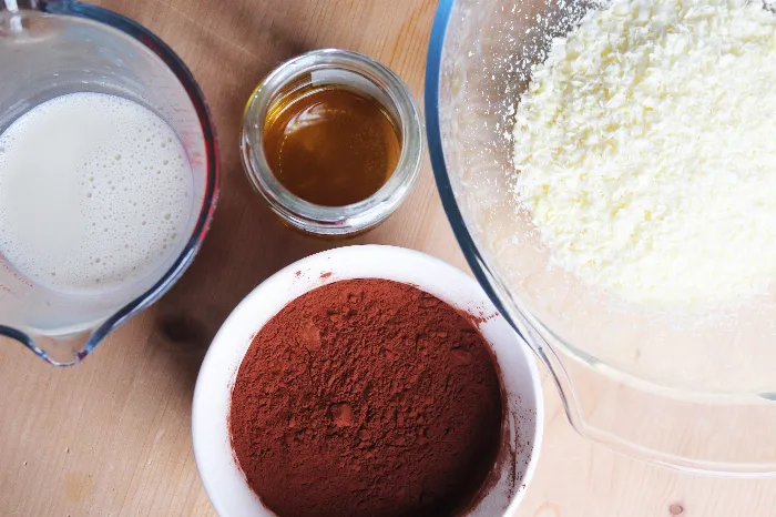 Ingredients for Homemade Sugar Free Chocolate Ganache Recipe